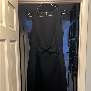 Chic Black Dress with Bow by Tahari